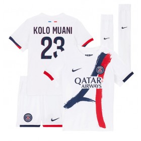 Paris Saint-Germain Randal Kolo Muani #23 Auswärtstrikot 2024-25 Kurzarm (+ kurze hosen)